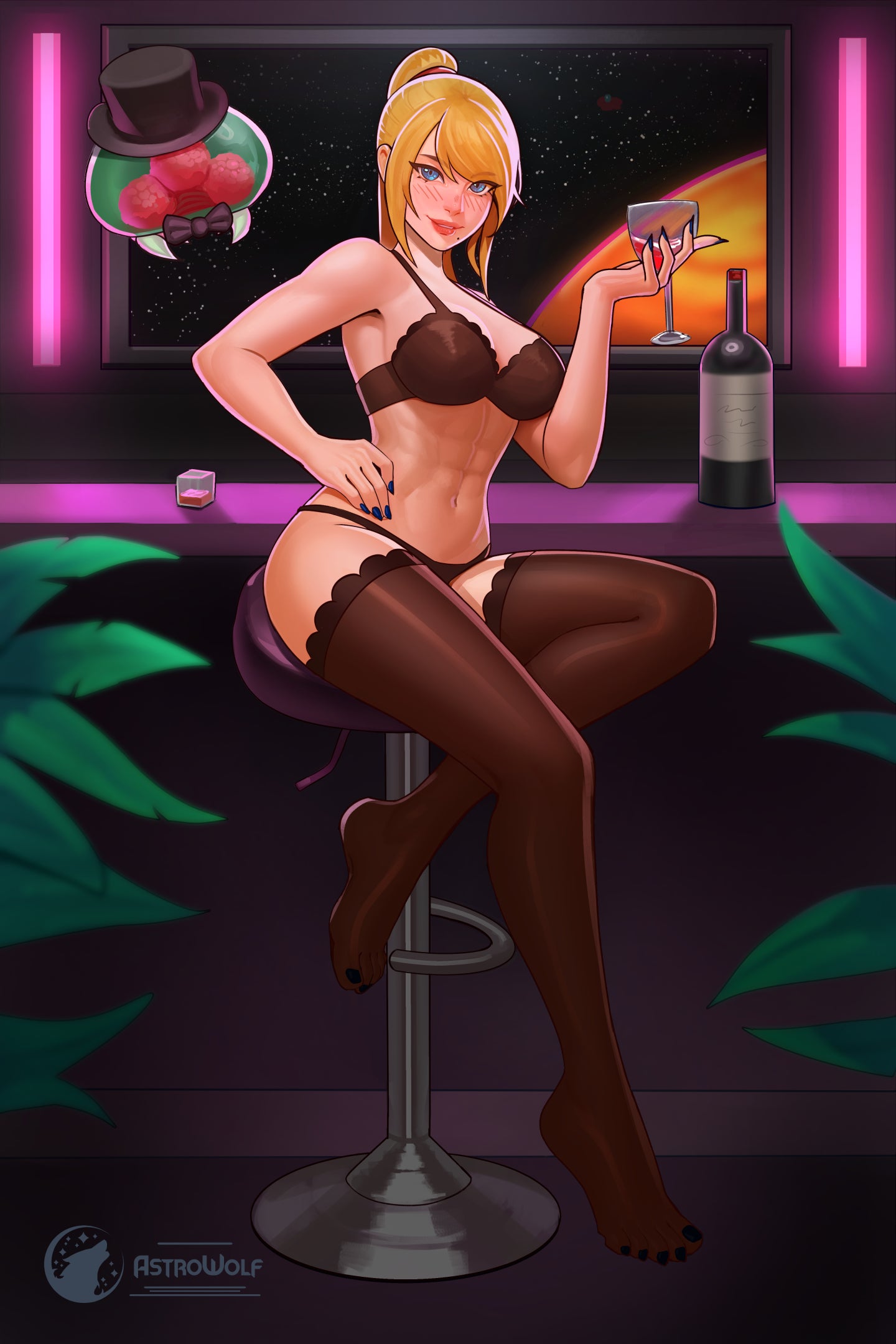 Samus lingerie Vers (Astrowolf_Art)