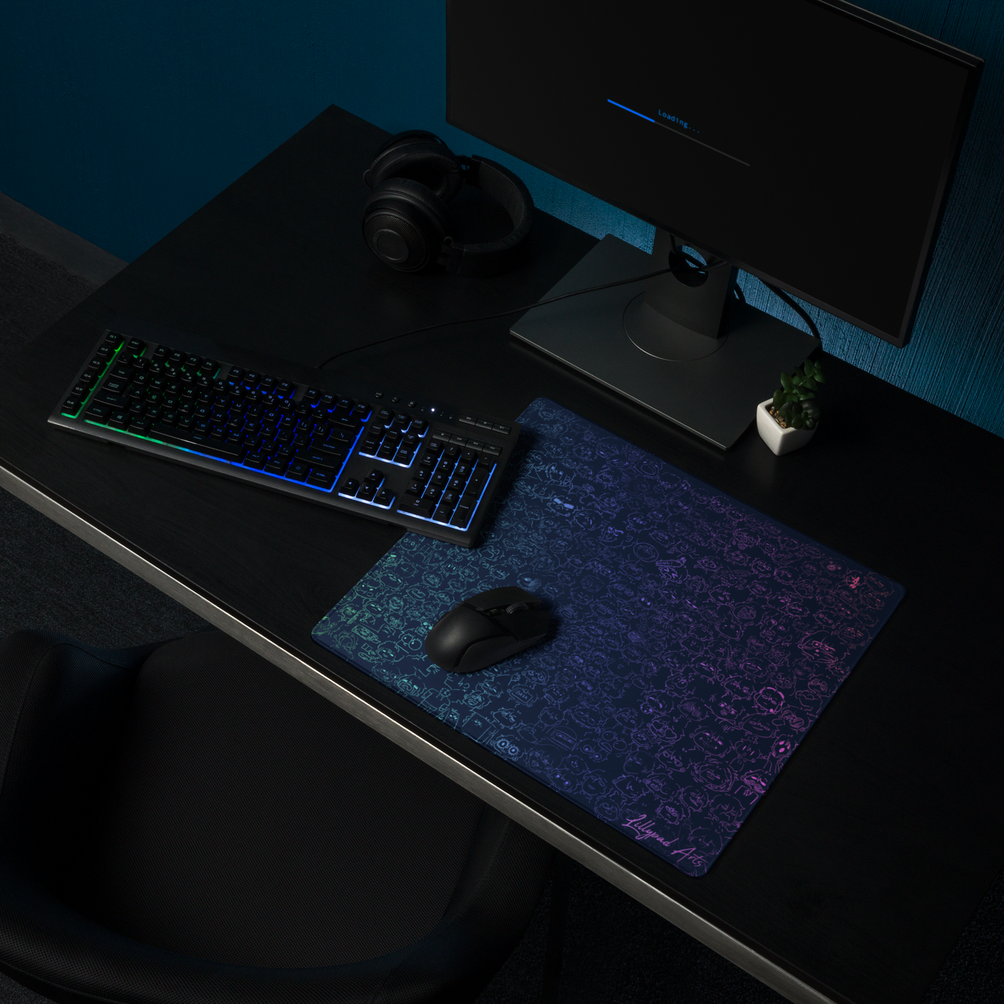 The Many Faces of Lilly Mousepad Med