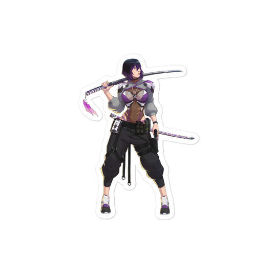 Ren Samurai Sticker (Meh0 x LillypadArts