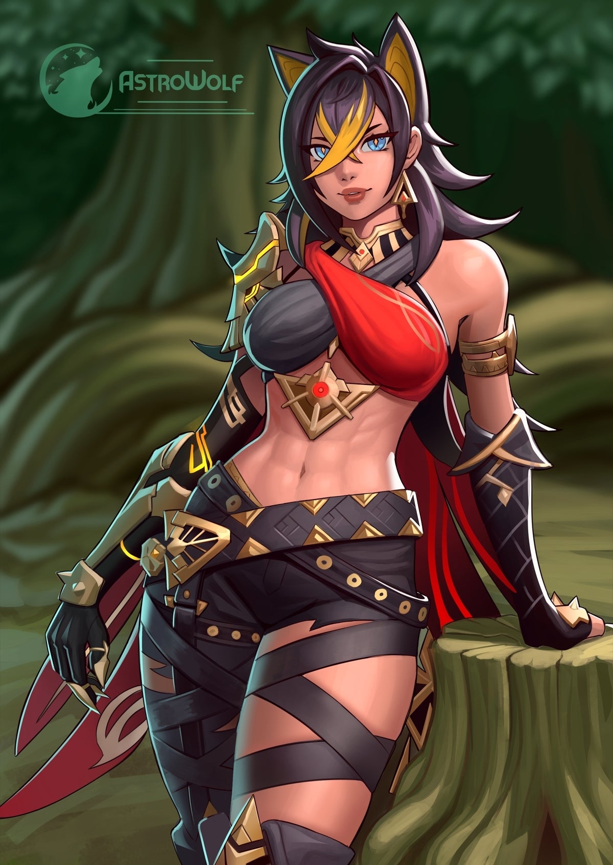 Dehya Genshin Impact (Astrowolf_Art)